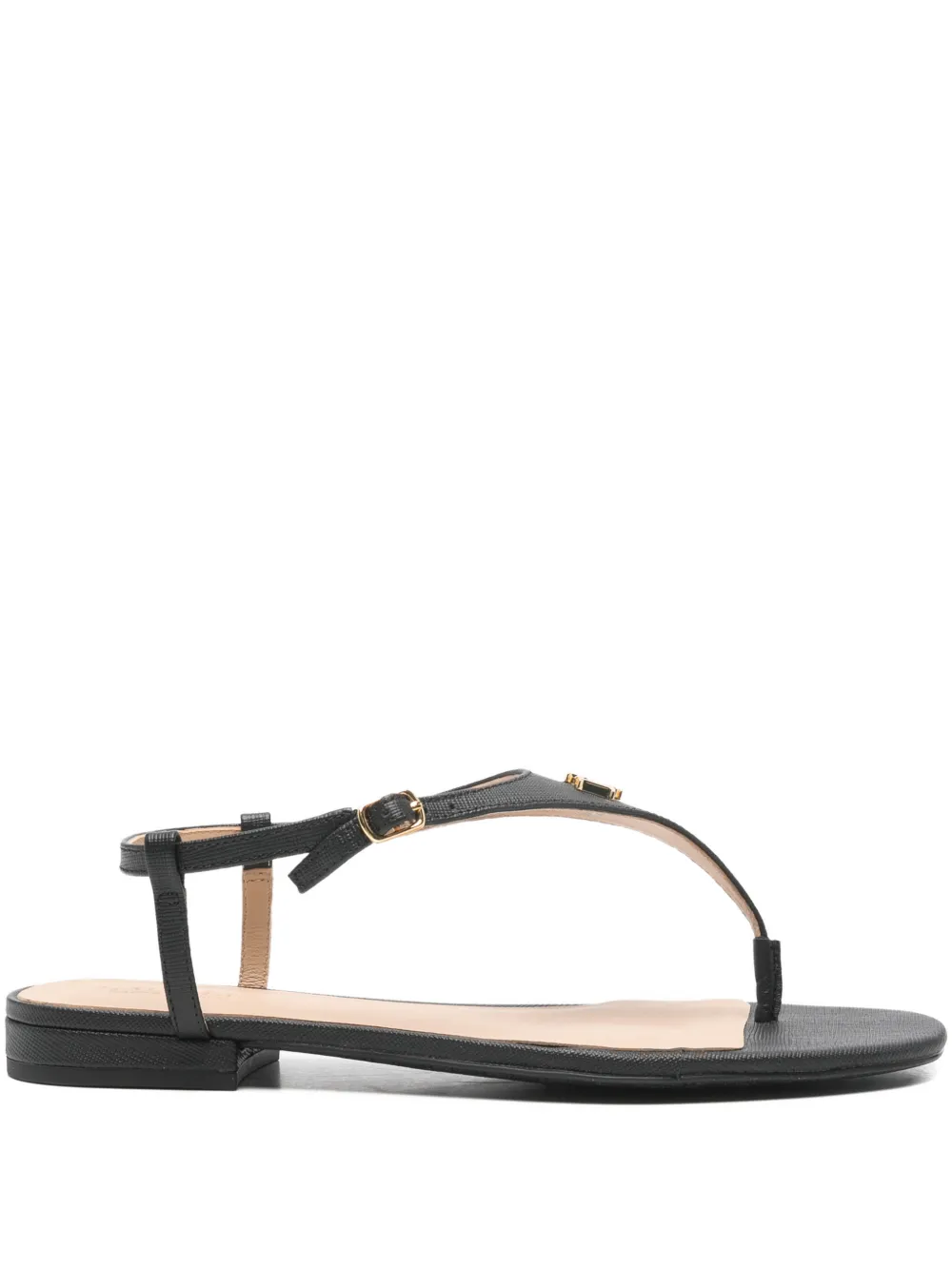 Lauren Ralph Lauren thong-strap logo-detail sandals - Nero