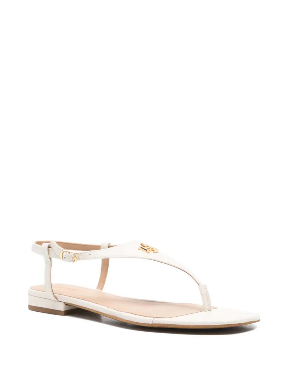 Lauren Ralph Lauren Leren sandalen Wit