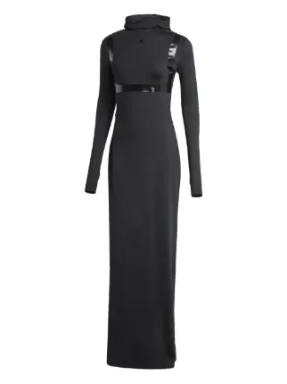 Adidas Hooded Maxi Dress | Black | FARFETCH GE Adidas Hooded Maxi Dress | Black | FARFETCH GE