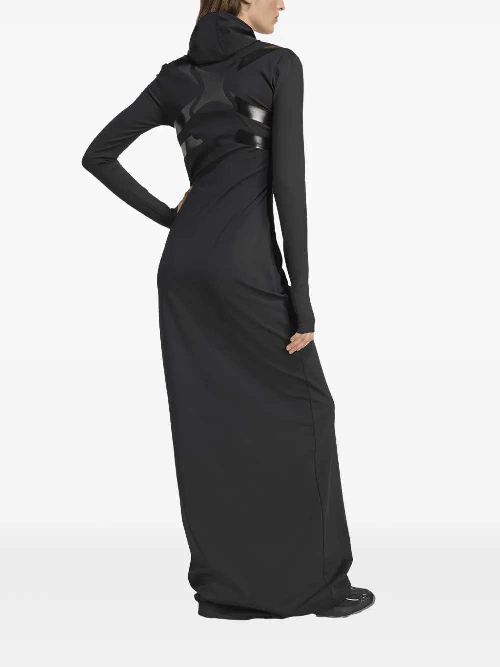 Adidas Maxi-jurk met capuchon - Zwart