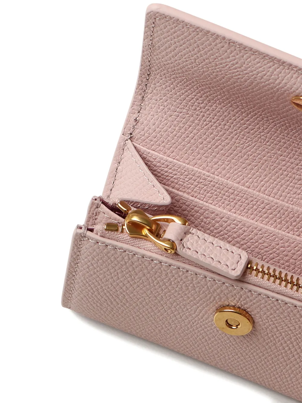 Valentino Signature Vlogo Wallet In Pink