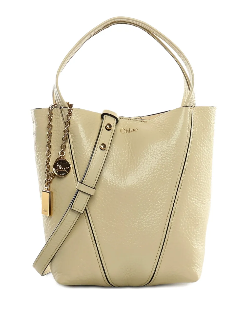 Chloé Spin charm shoulder bag - Toni neutri