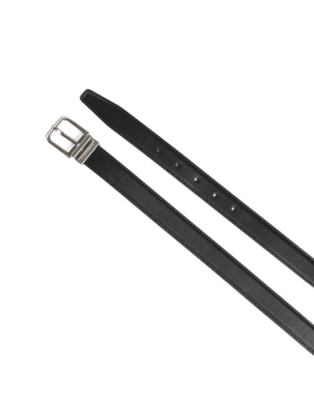  Dolce & Gabbana Logo-lettering Belt - Black 