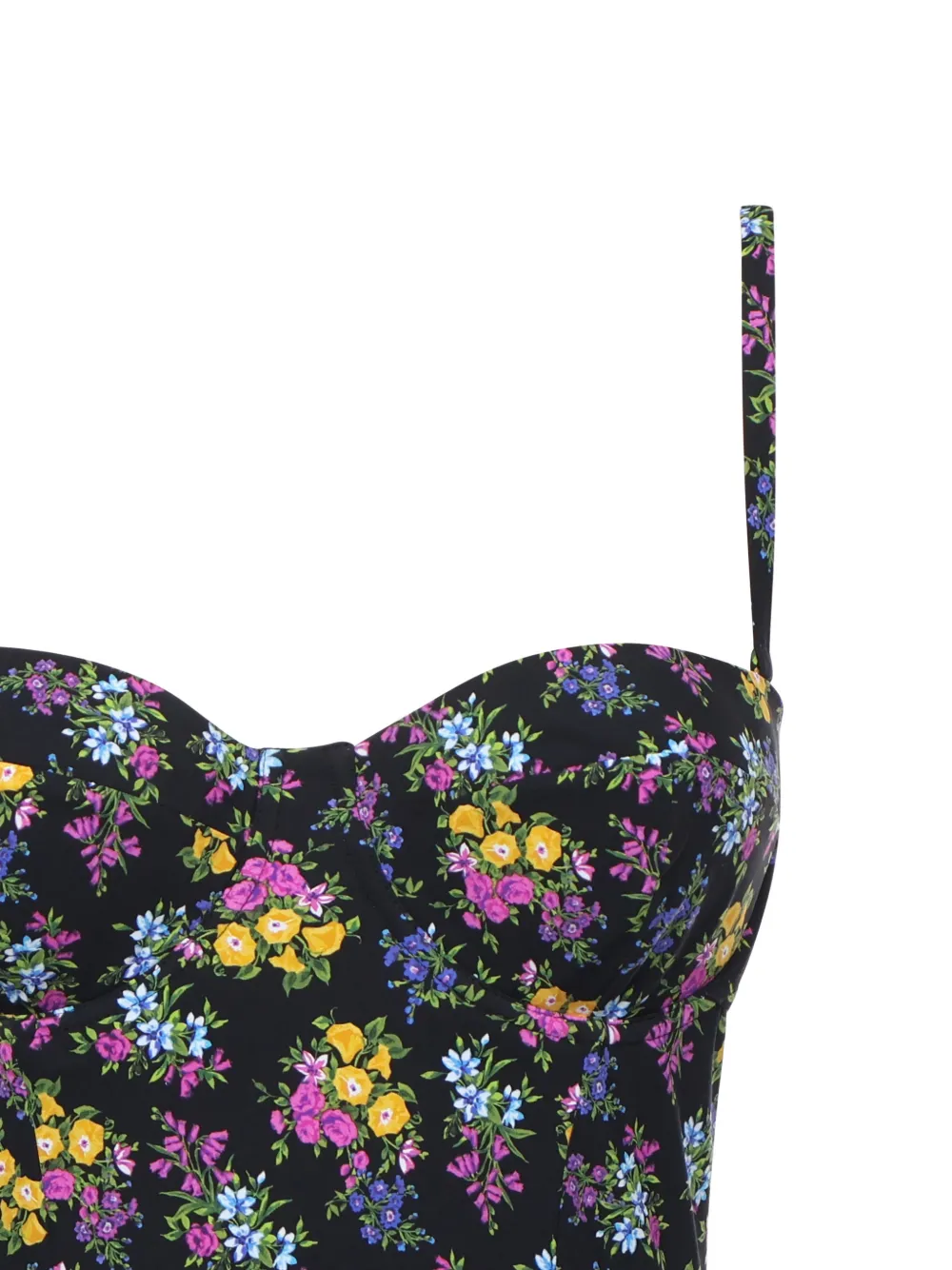 Dolce & Gabbana Badpak met bloemenprint Zwart