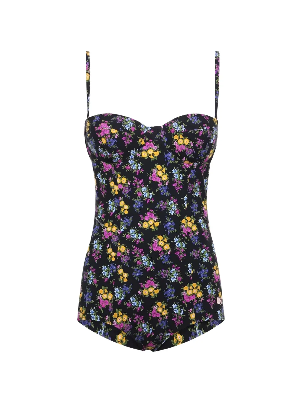 Dolce & Gabbana floral-print swimsuit - Nero