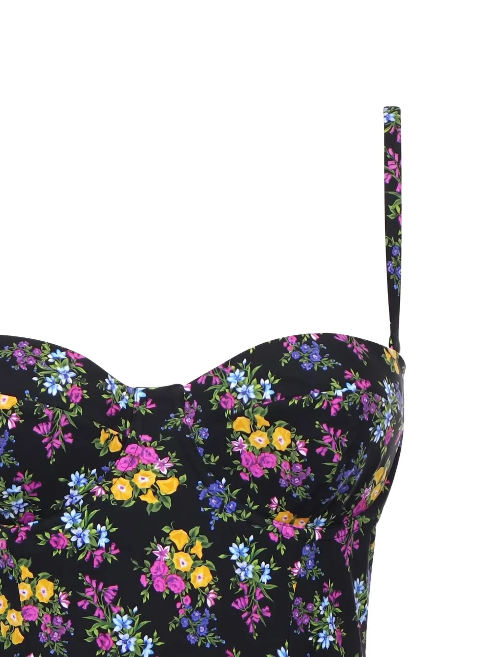 Dolce & Gabbana Badpak met bloemenprint Zwart