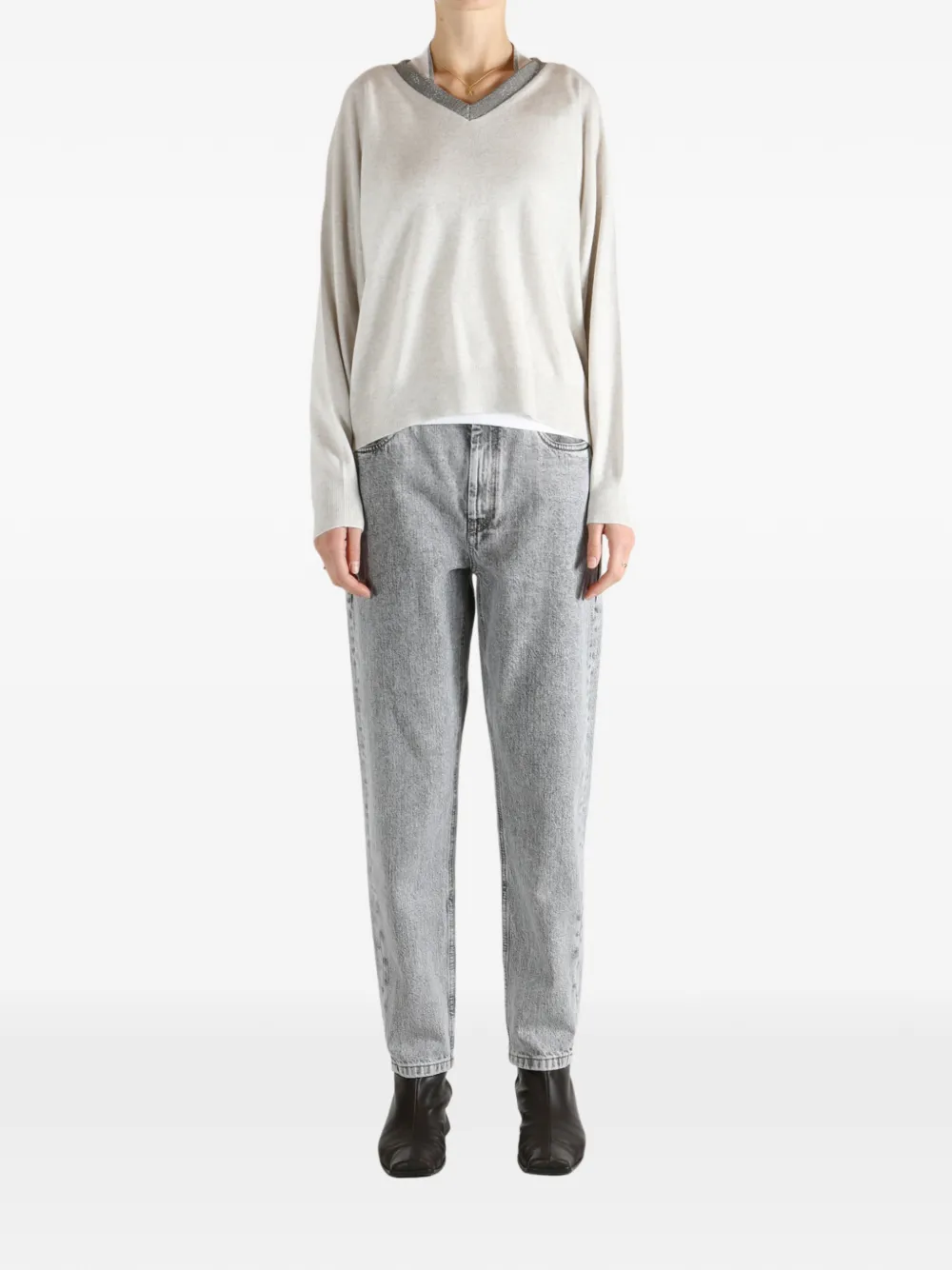 Brunello Cucinelli V-neck sweater | Knitted Sweaters | Image 2