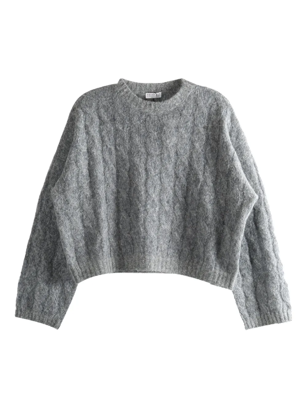 Brunello Cucinelli cable-knit sweater - Grigio