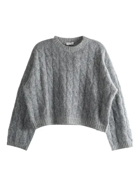 Brunello Cucinelli — cable-knit sweater