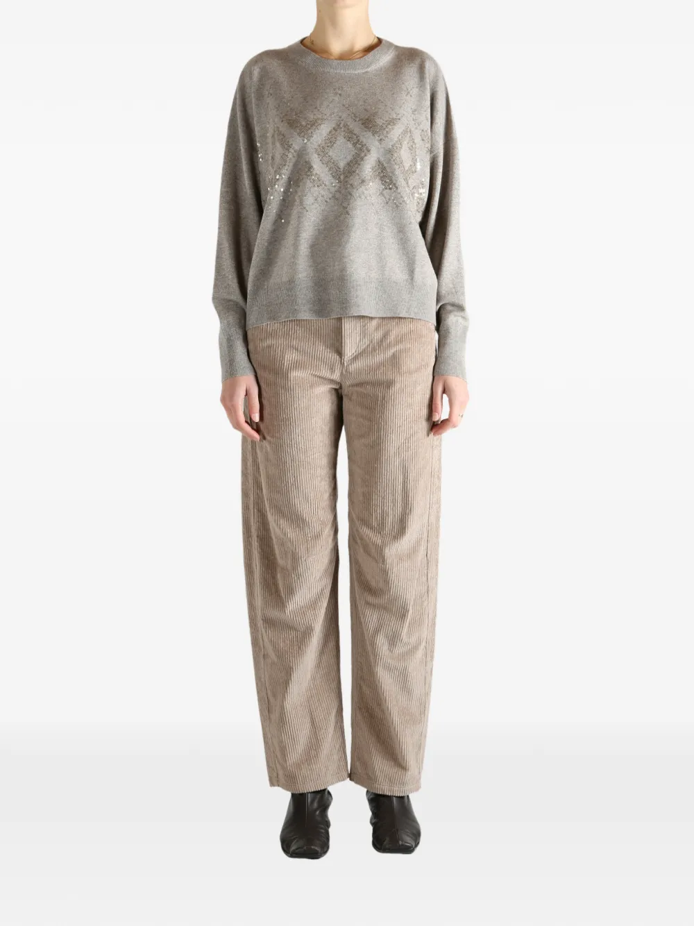 Brunello Cucinelli sequin-embellished sweater | Knitted Sweaters | Image 2