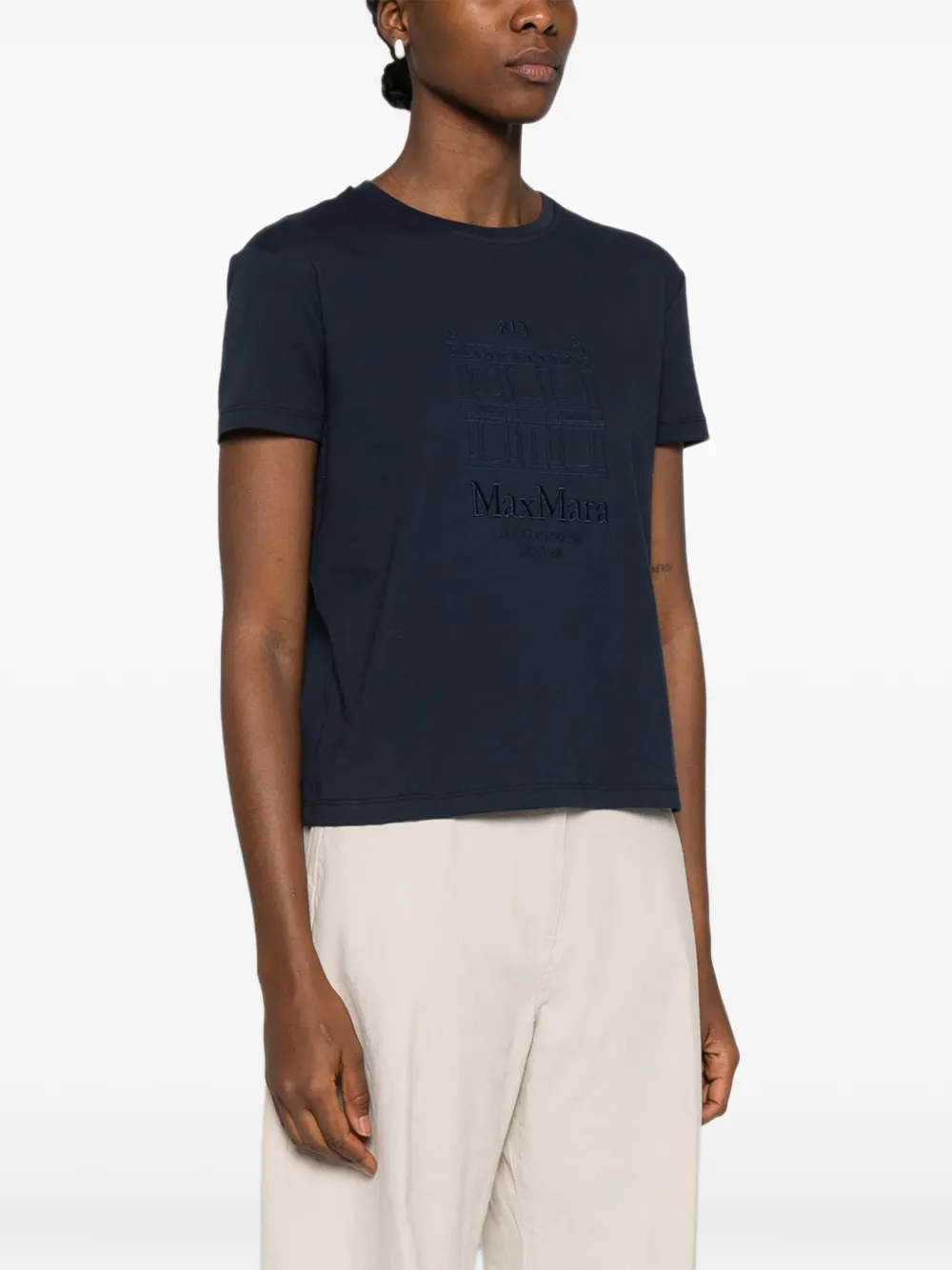  's Max Mara Embroidered T-shirt - Blue 
