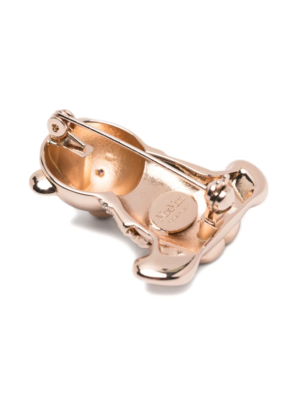 Max Mara Broche met sjaal - Roze