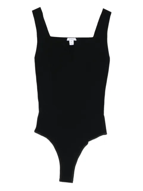 Alaïa top con cuello cuadrado