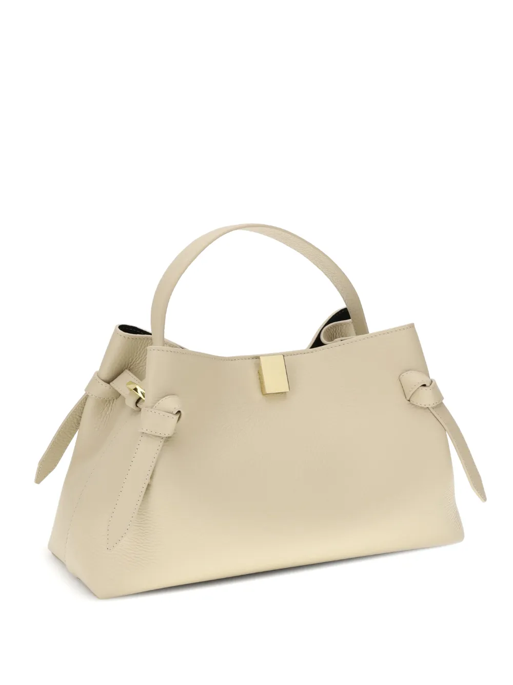 Yuzefi Gyoza pebble-leather tote bag - Beige