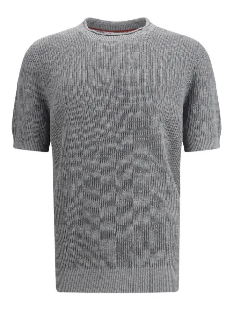 Brunello Cucinelli short-sleeve knitted T-shirt 