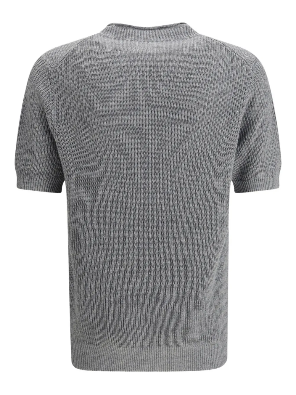 Brunello Cucinelli Gebreid T-shirt - Grijs