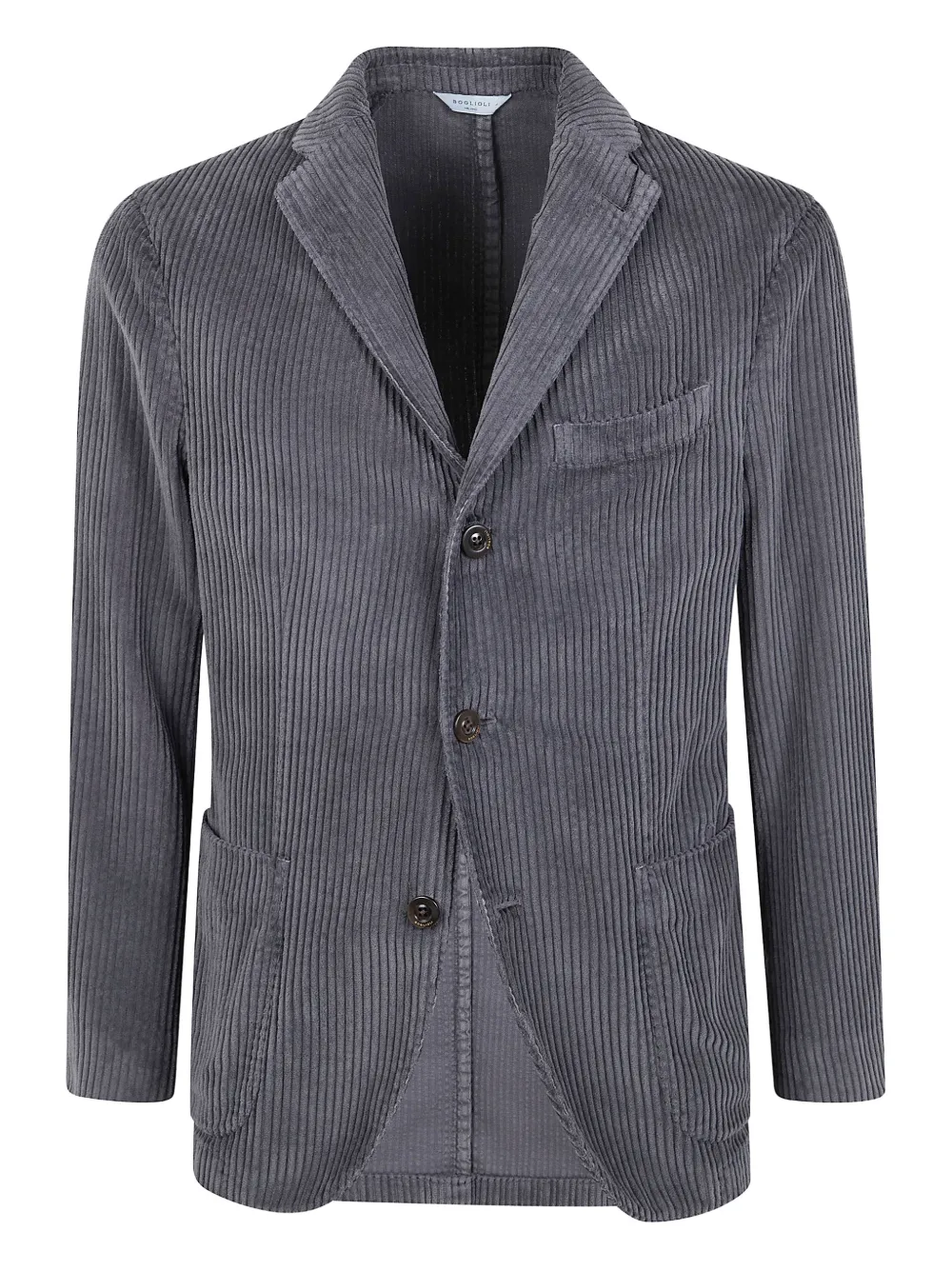 Boglioli corduroy-texture single-breasted blazer | gris | Image 1