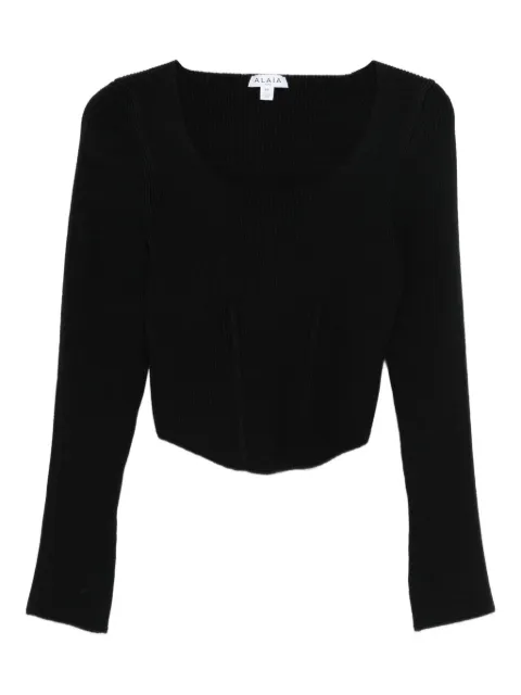 Alaïa square-neck sweater
