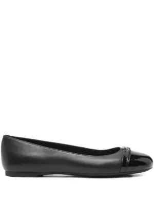Prada カットアウト フラットシューズ | ブラック | FARFETCH JP