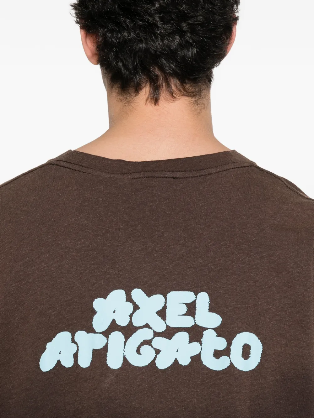 Axel Arigato Bubble Reverse T-shirt met ronde hals Bruin