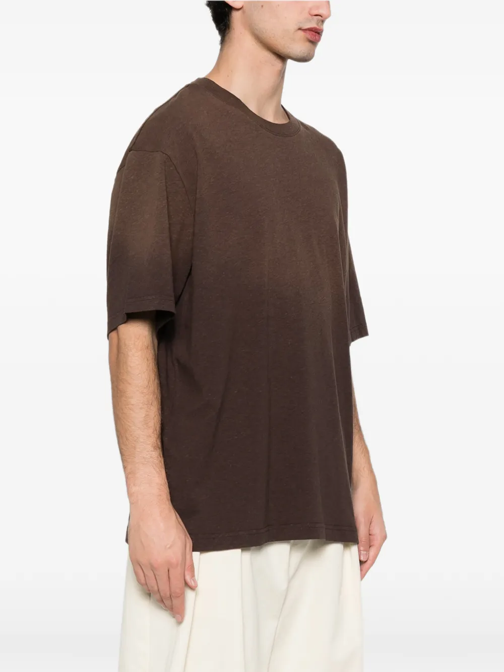Axel Arigato Bubble Reverse T-shirt met ronde hals Bruin