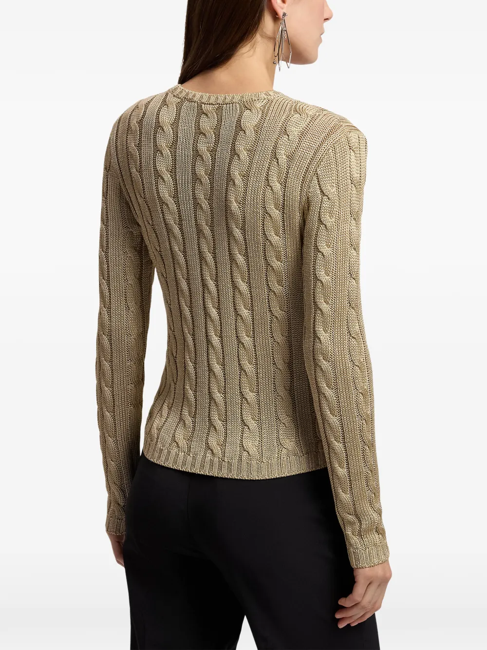 Ralph Lauren Collection Kabelgebreide trui Beige