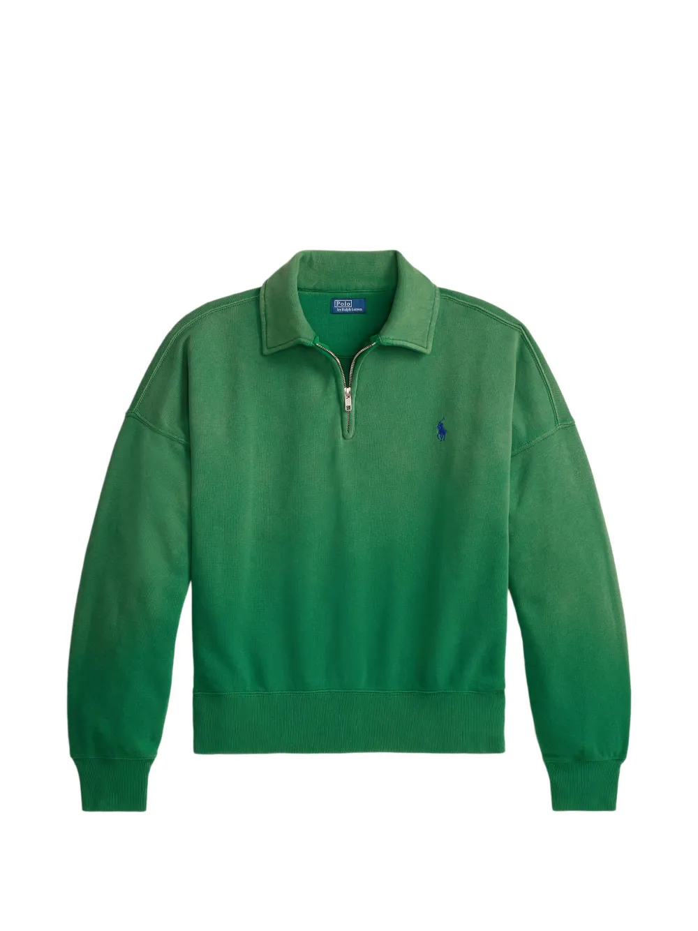 Polo Ralph Lauren Sweatshirt mit Reißverschluss und Stickerei - Grün