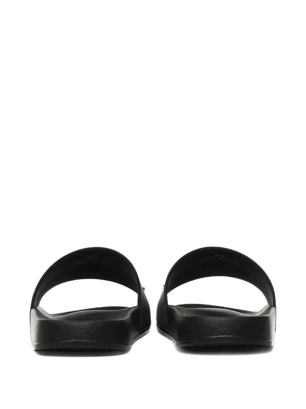 DSQUARED2 logo-embossed slides Zwart