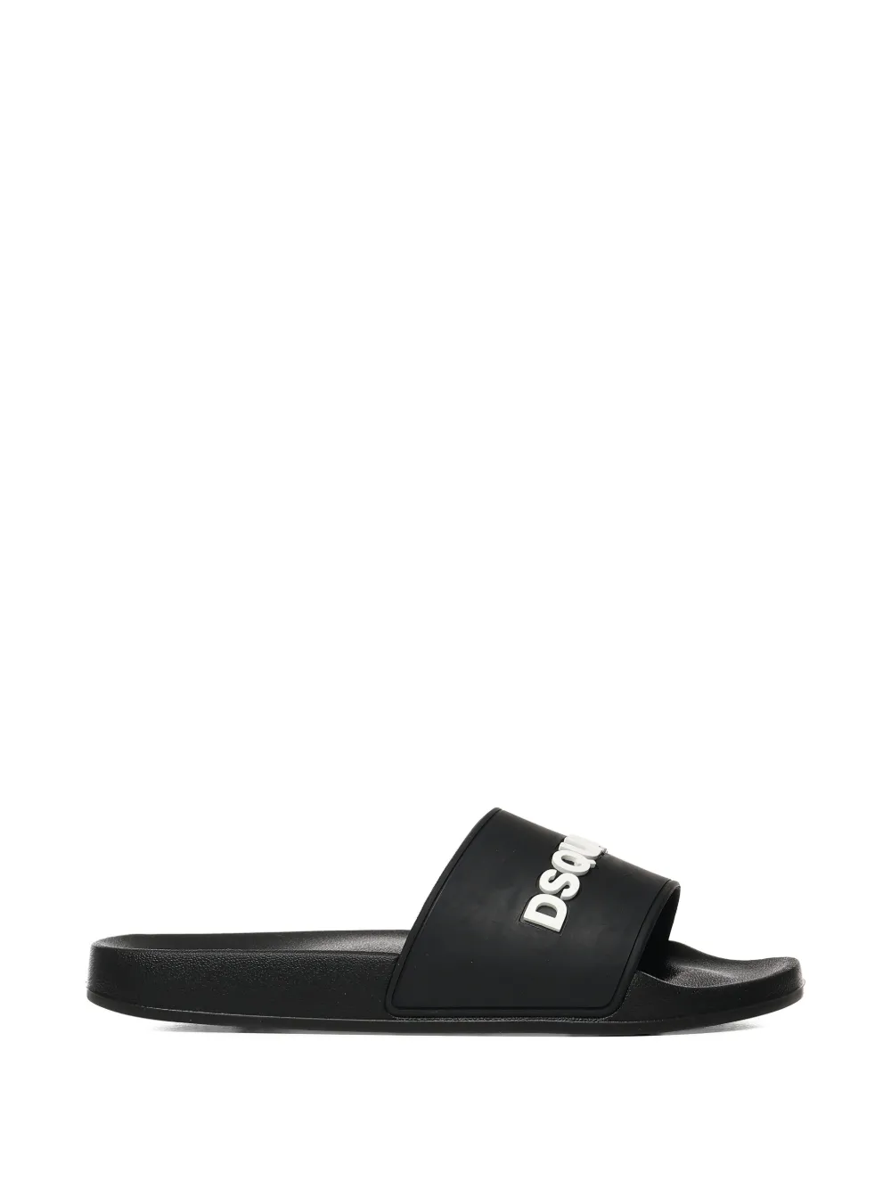 DSQUARED2 logo-embossed slides Zwart