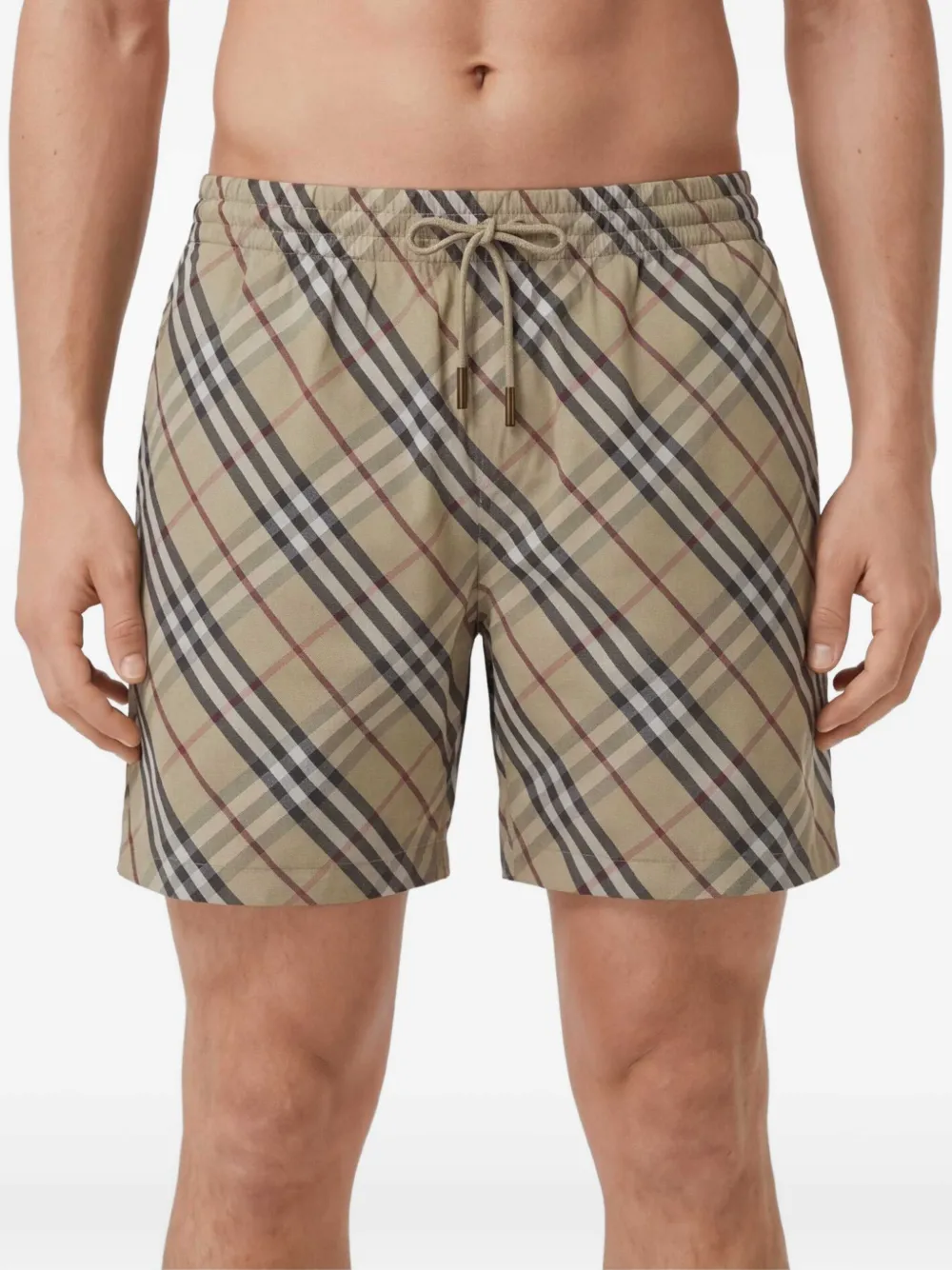 Burberry Shorts met trekkoordtaille Beige