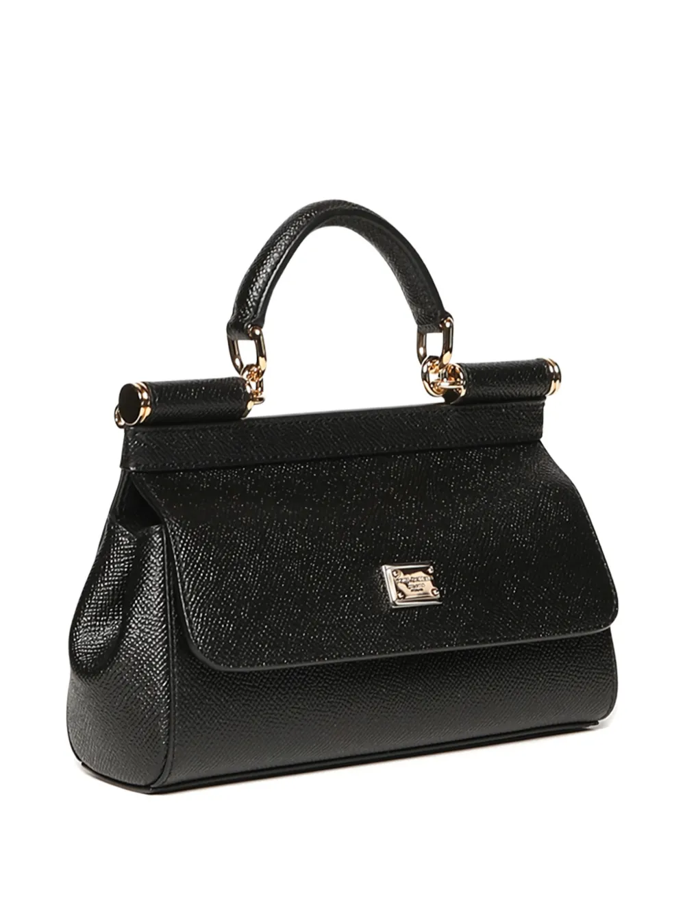 Dolce & Gabbana Small Sicily Tote Bag In Black