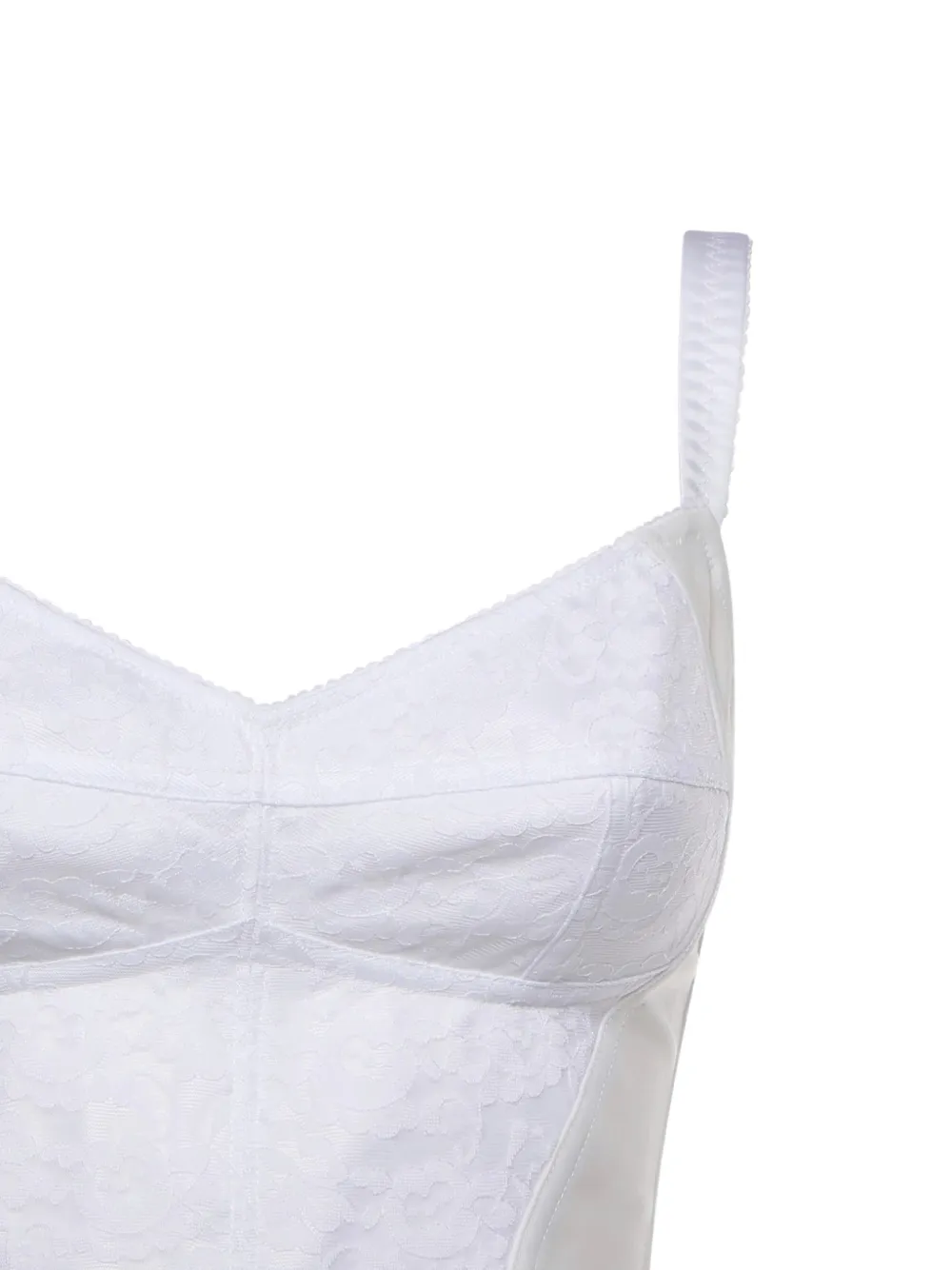 Dolce & Gabbana Mini-jurk met vlakken Wit