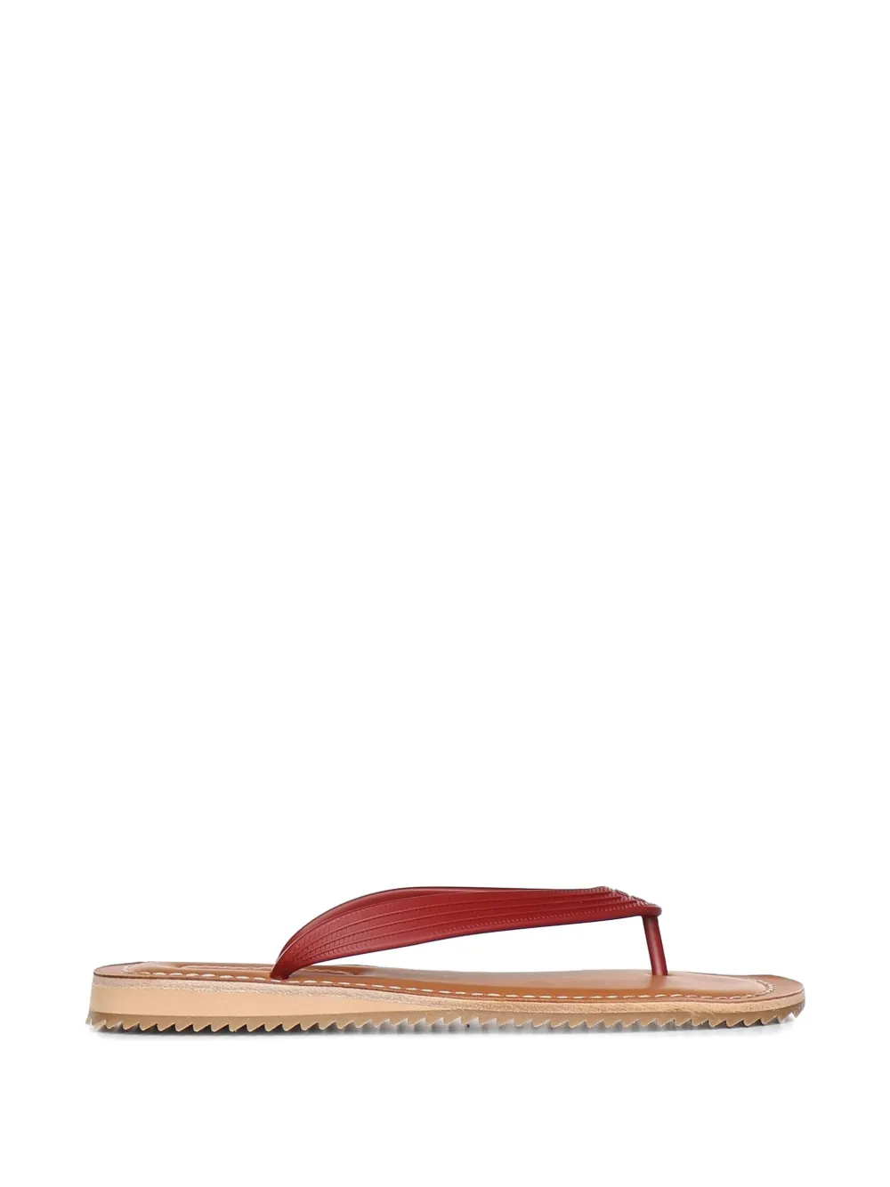 Miu Pink ribbed sandals Rood