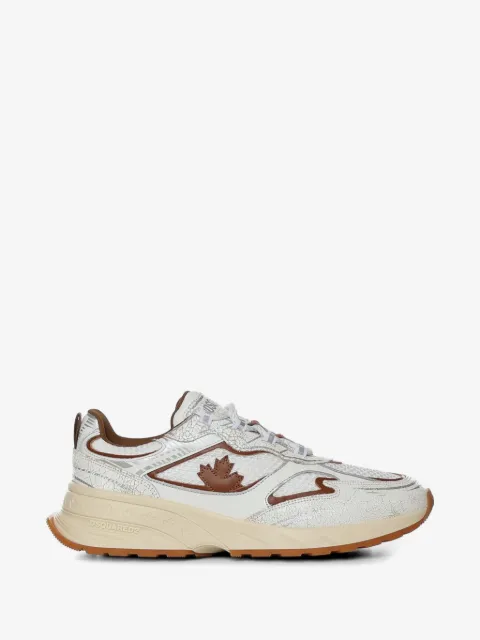 DSQUARED2 Sneakers mit Blattapplikation