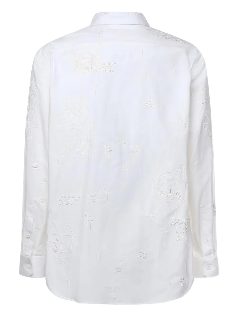 LOEWE x Louis Wain cat-appliqué shirt - Wit