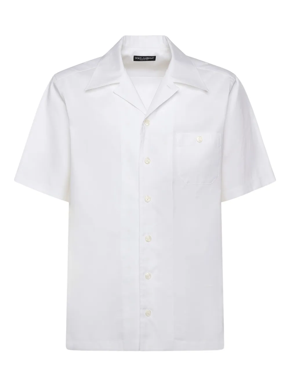 Dolce & Gabbana chest-pocket revere shirt - Bianco