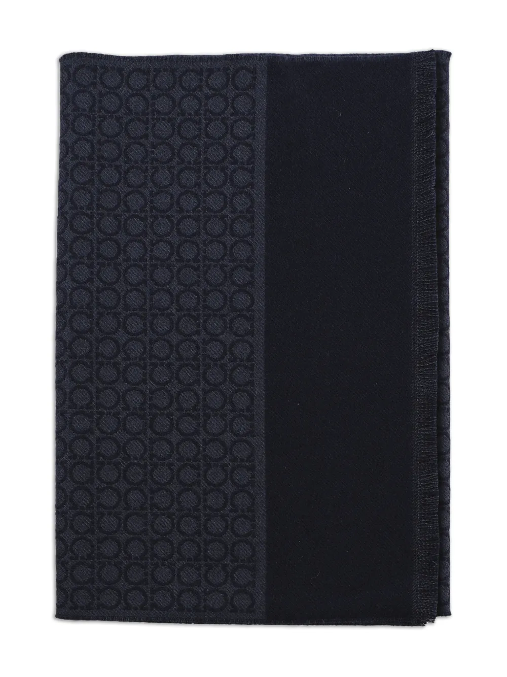 Ferragamo Cachecol com franjas e padronagem de logo | Image 2