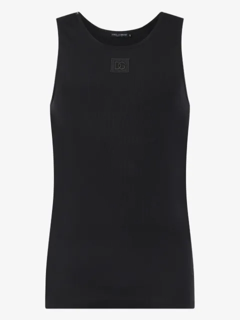 Dolce & Gabbana camiseta de canalé con logo