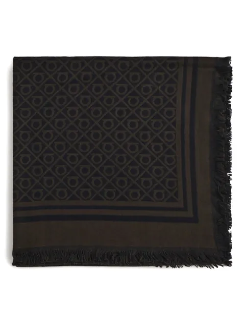 Ferragamo fringed monogram scarf