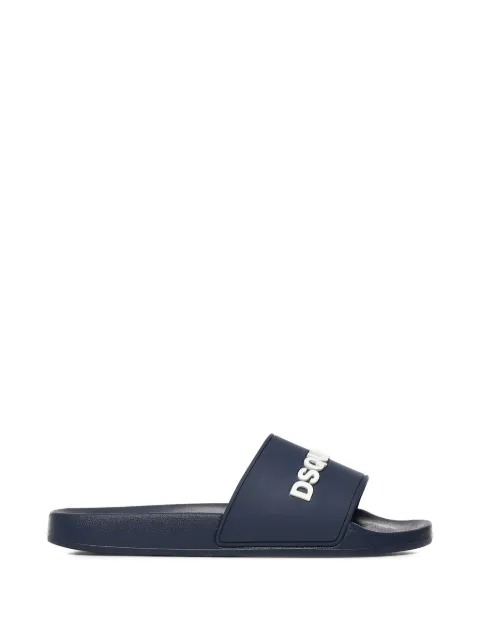 DSQUARED2 logo-embossed slides