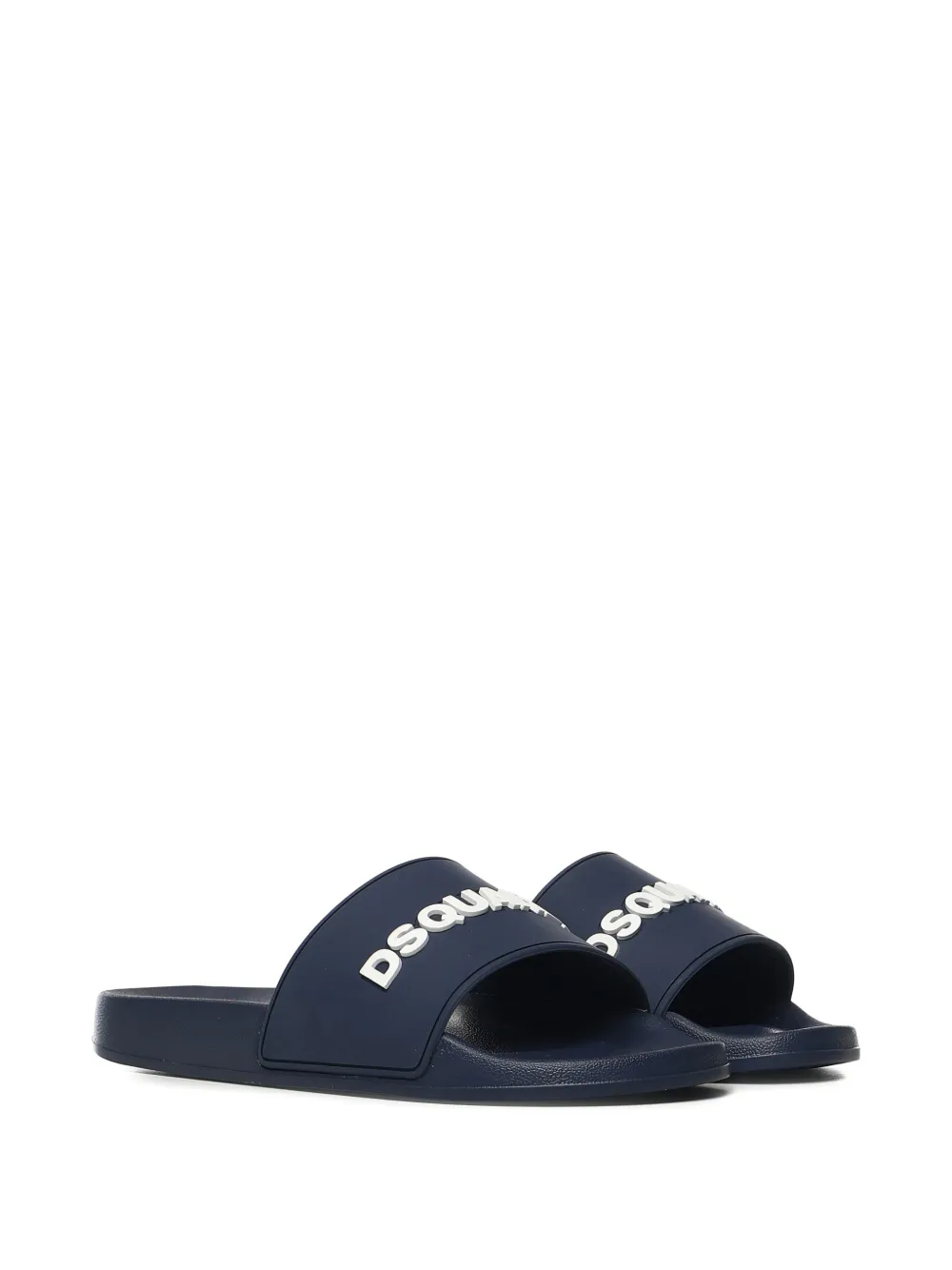 DSQUARED2 logo-embossed slides Blauw