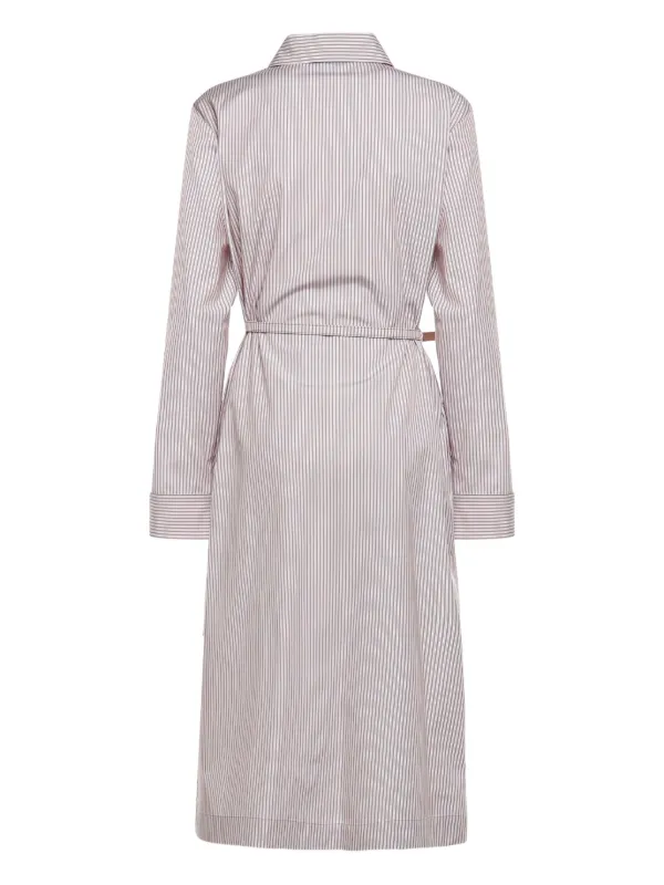 fendi cotton dress Striped Belted Midi | Neutrals A strappy sundress for Memory Gown neckline_Off The Shoulder style:6 drawers brown fendi dress