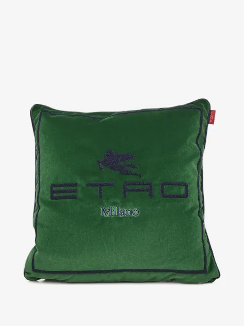 ETRO HOME cojín con logo bordado de 45cm x 45cm