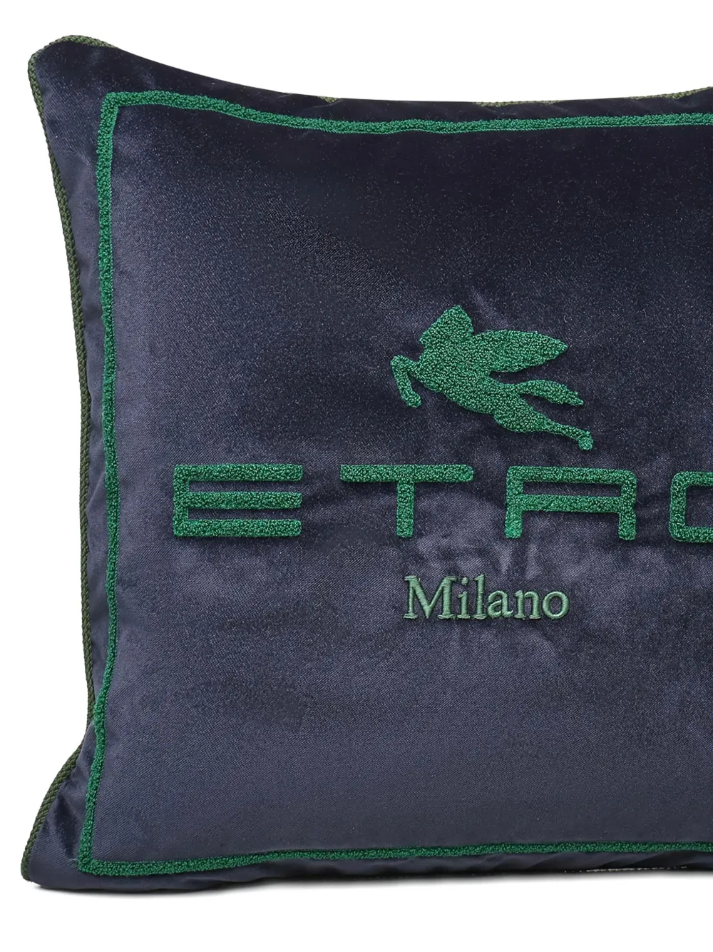 Etro Home Logo-embroidered Cushion (45cm X 45cm) In Blue