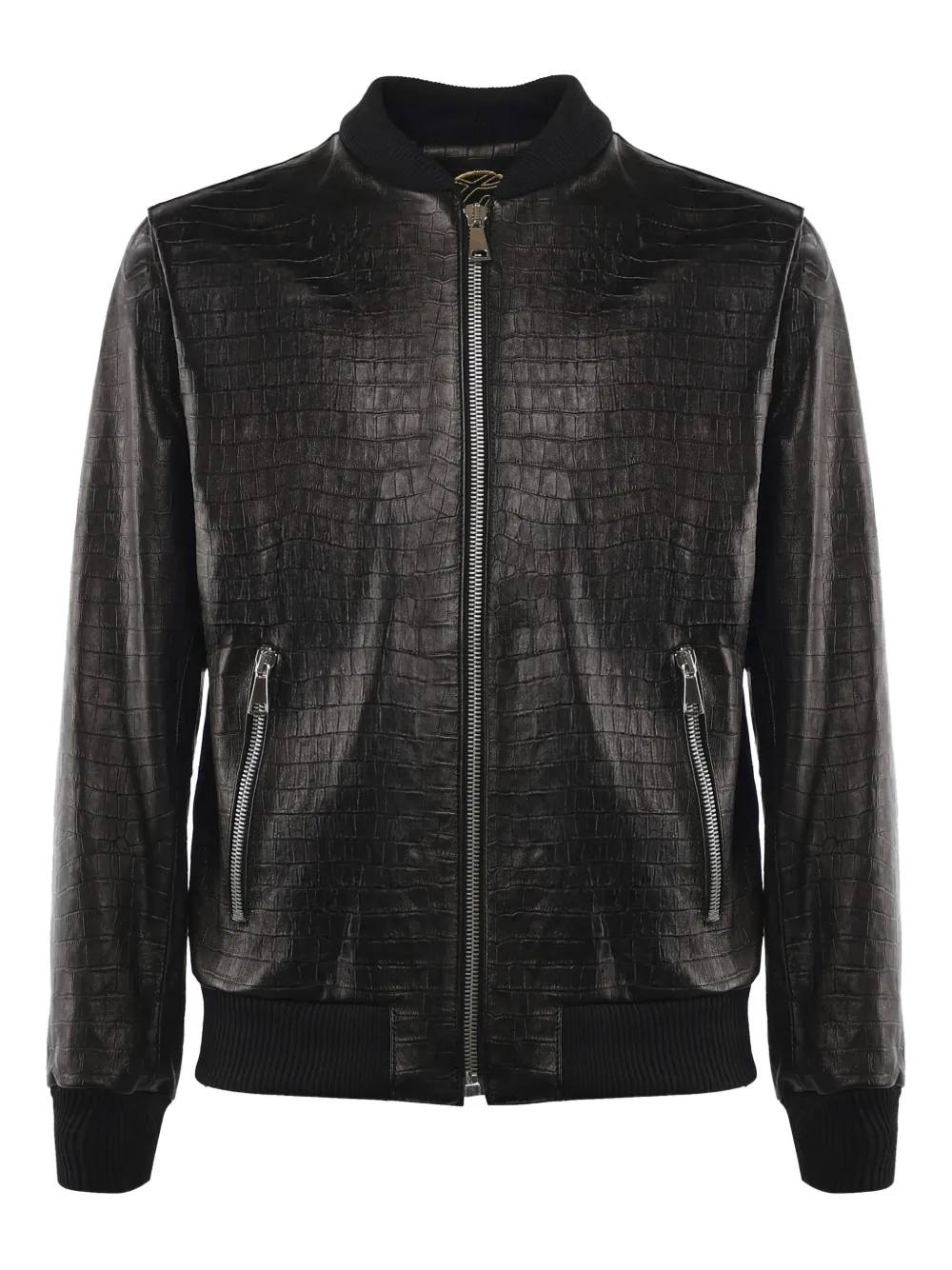 Giuliano Galiano Good Fellas leather bomber jacket - Nero