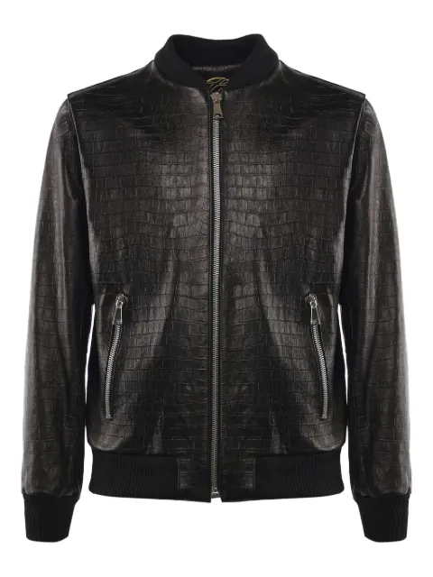 Giuliano Galiano Good Fellas leather bomber jacket
