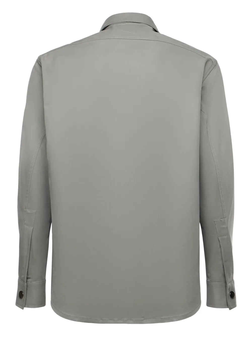 Giuliano Galiano zip-up shirt - Grijs