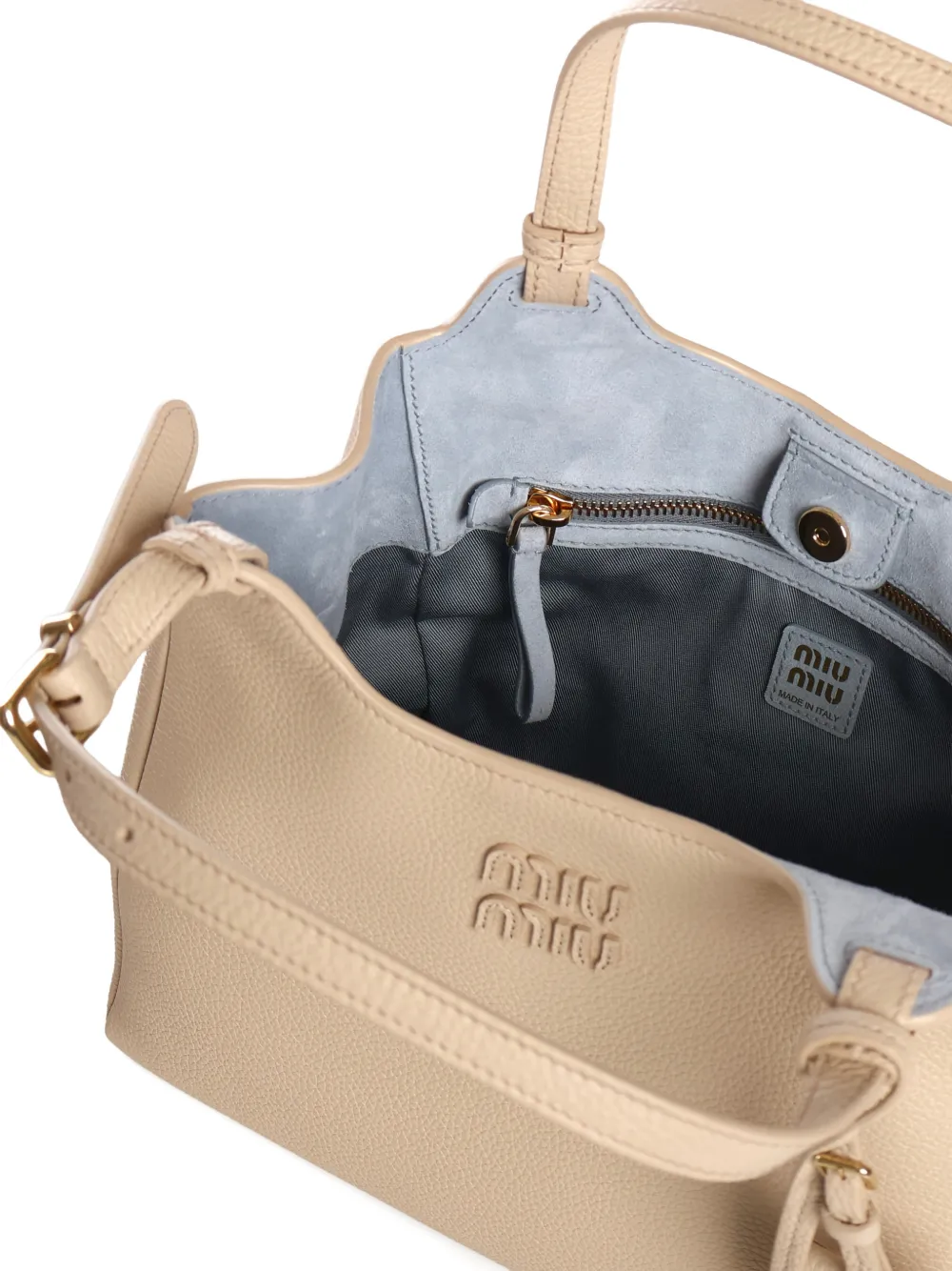 Miu Shopper met gespband Beige