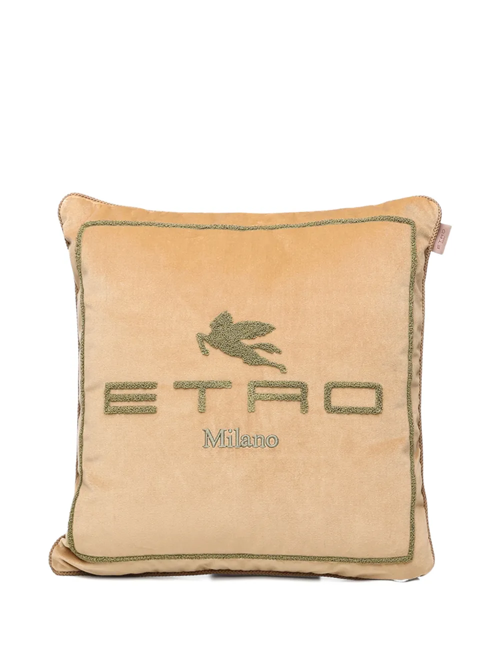 Etro Home Logo-detail Cushion (45cm X 45cm) In Neutral