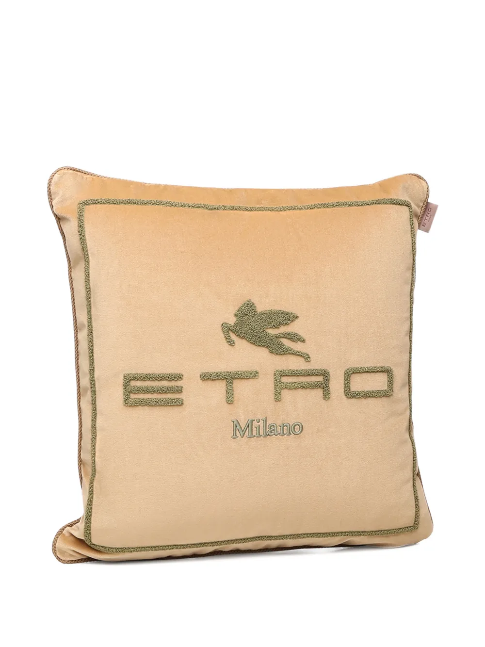 Etro Home Logo-detail Cushion (45cm X 45cm) In Neutral
